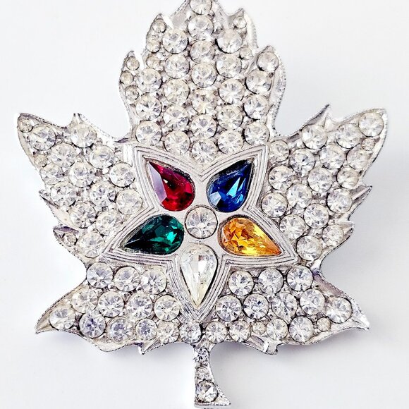 Vintage ORA Masonic Order Eastern Star Vintage Brooch - Picture 1 of 6
